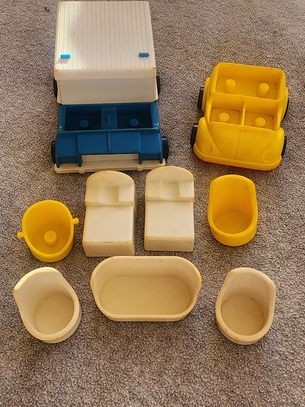 Vintage 1970s Tree Tots And Accessories.